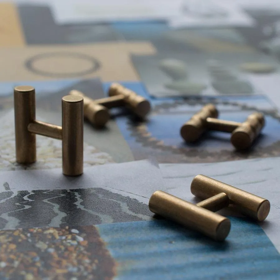 Kitson brass cufflinks