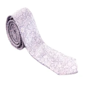 Light Pink and Purple Floral Necktie