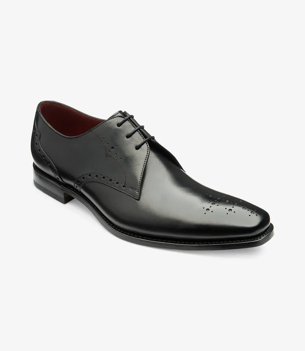 LOAKE HANNIBAL BLACK DERBY LEATHER SOLE F-MEDIUM