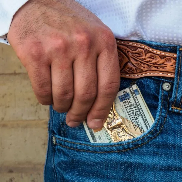 Longhorn Sterling Silver Money Clip