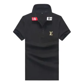Louis Vuitton Men's Polo shirts-Black