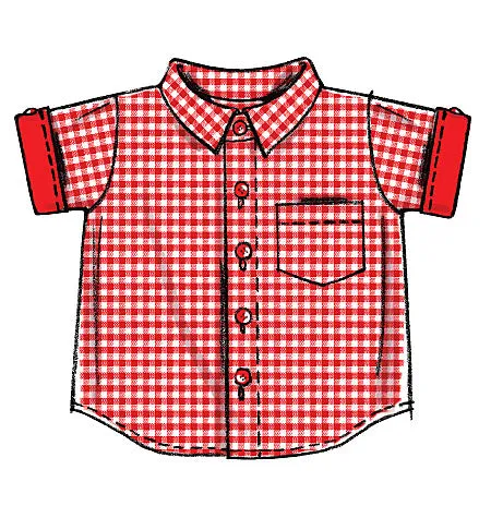 M6016 Infants' Shirts, Shorts And Pants (size: All Sizes In One Envelope)