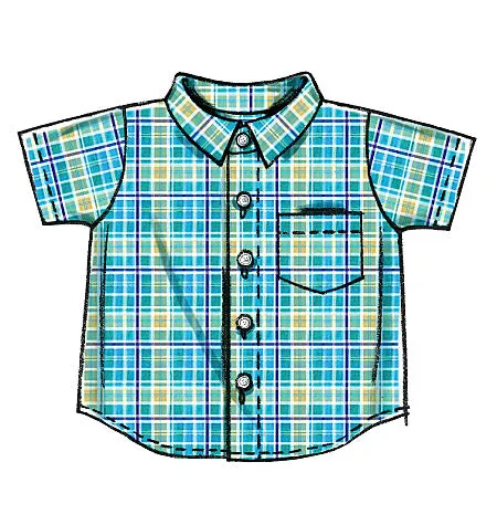 M6016 Infants' Shirts, Shorts And Pants (size: All Sizes In One Envelope)