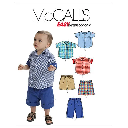 M6016 Infants' Shirts, Shorts And Pants (size: All Sizes In One Envelope)