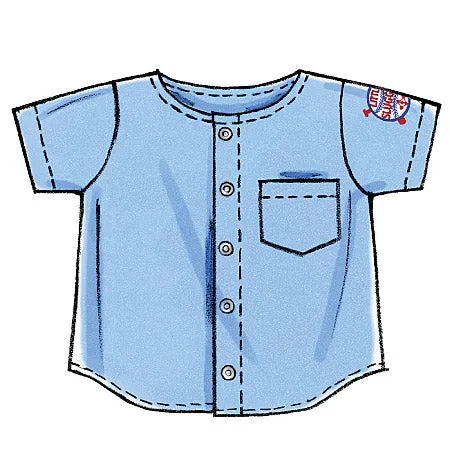 M6016 Infants' Shirts, Shorts And Pants (size: All Sizes In One Envelope)