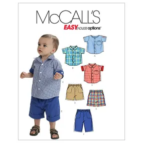 M6016 Infants' Shirts, Shorts And Pants (size: All Sizes In One Envelope)