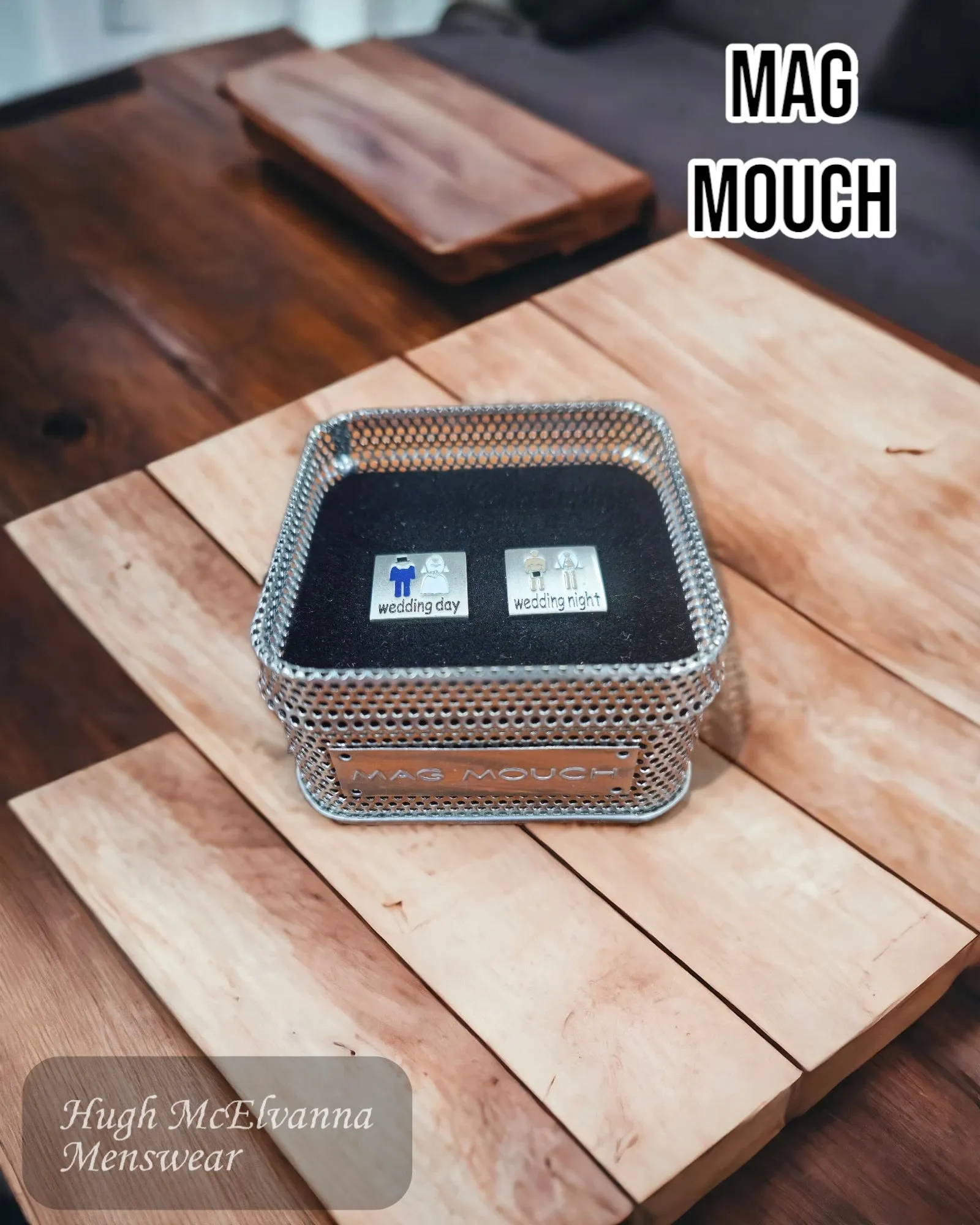 Mag Mouch Wedding Day - Night Cufflinks