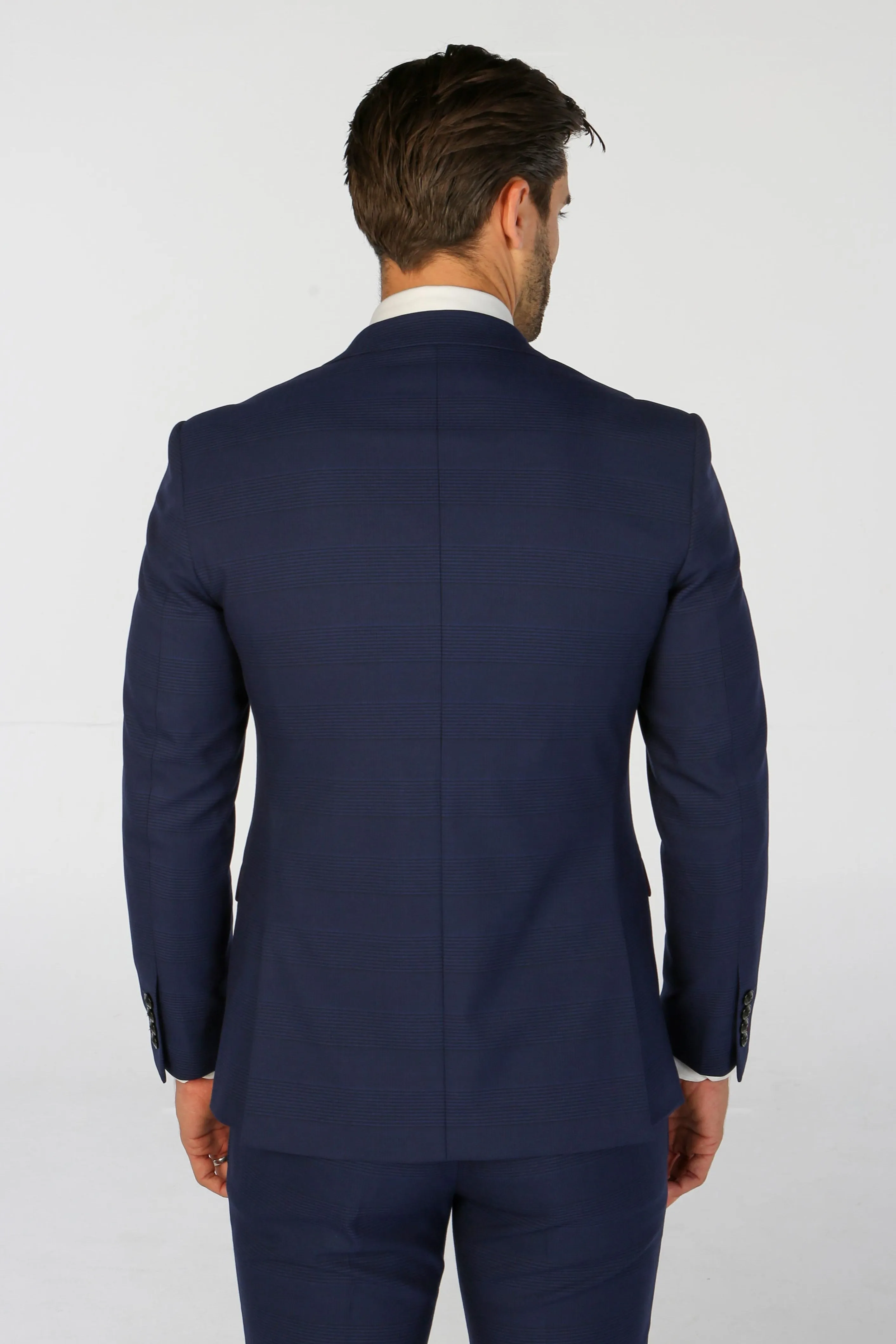 Mark Blue Men's Two Piece Suit