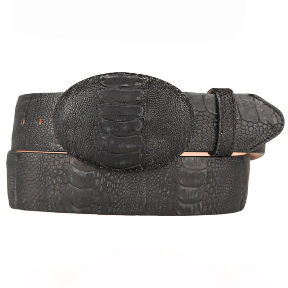 Men's Ostrich Leg Grasso Western Belt C11UG05