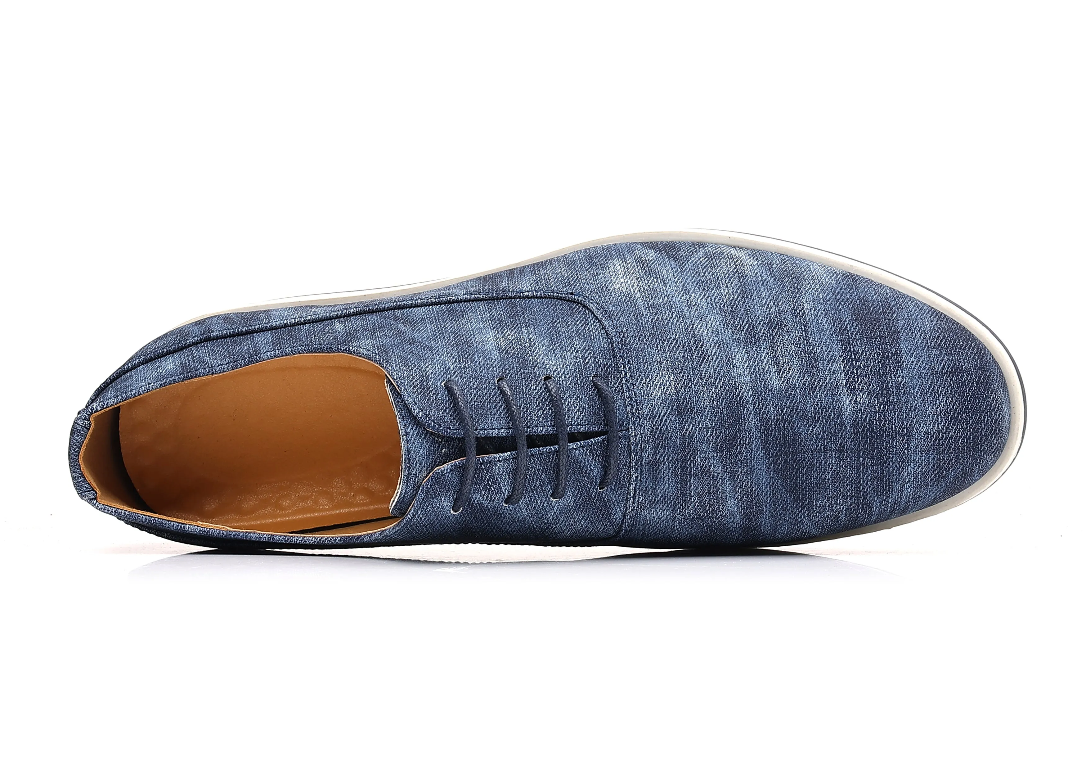 Men's Plain Toe Denim Oxfords