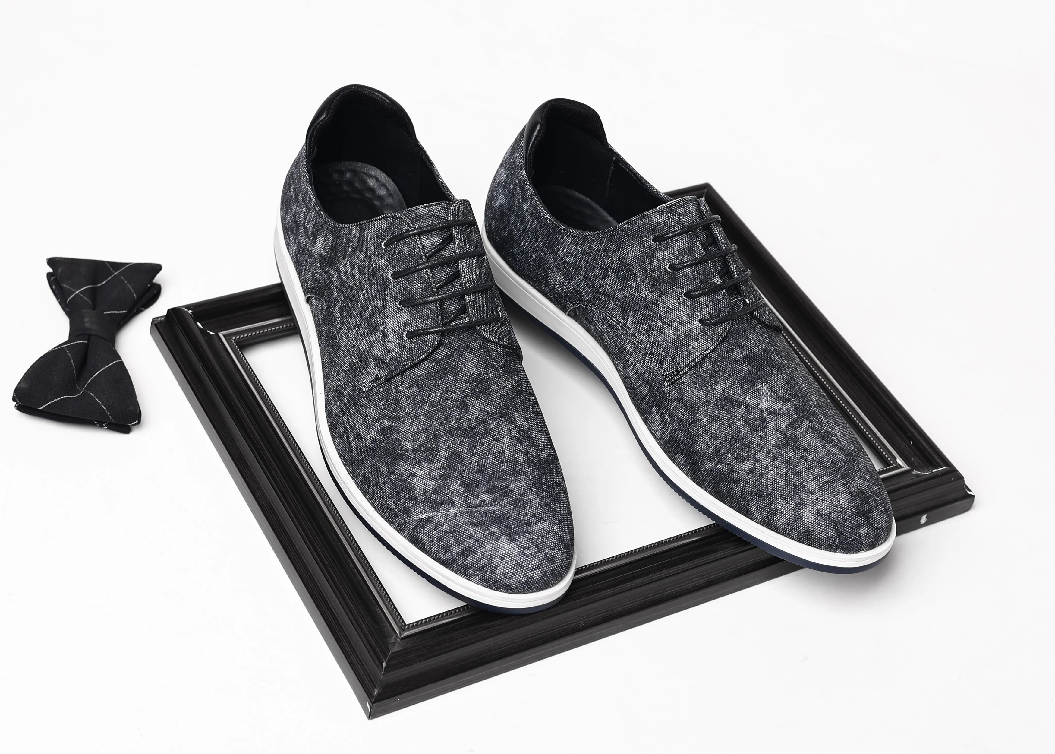 Men's Plain Toe Denim Oxfords