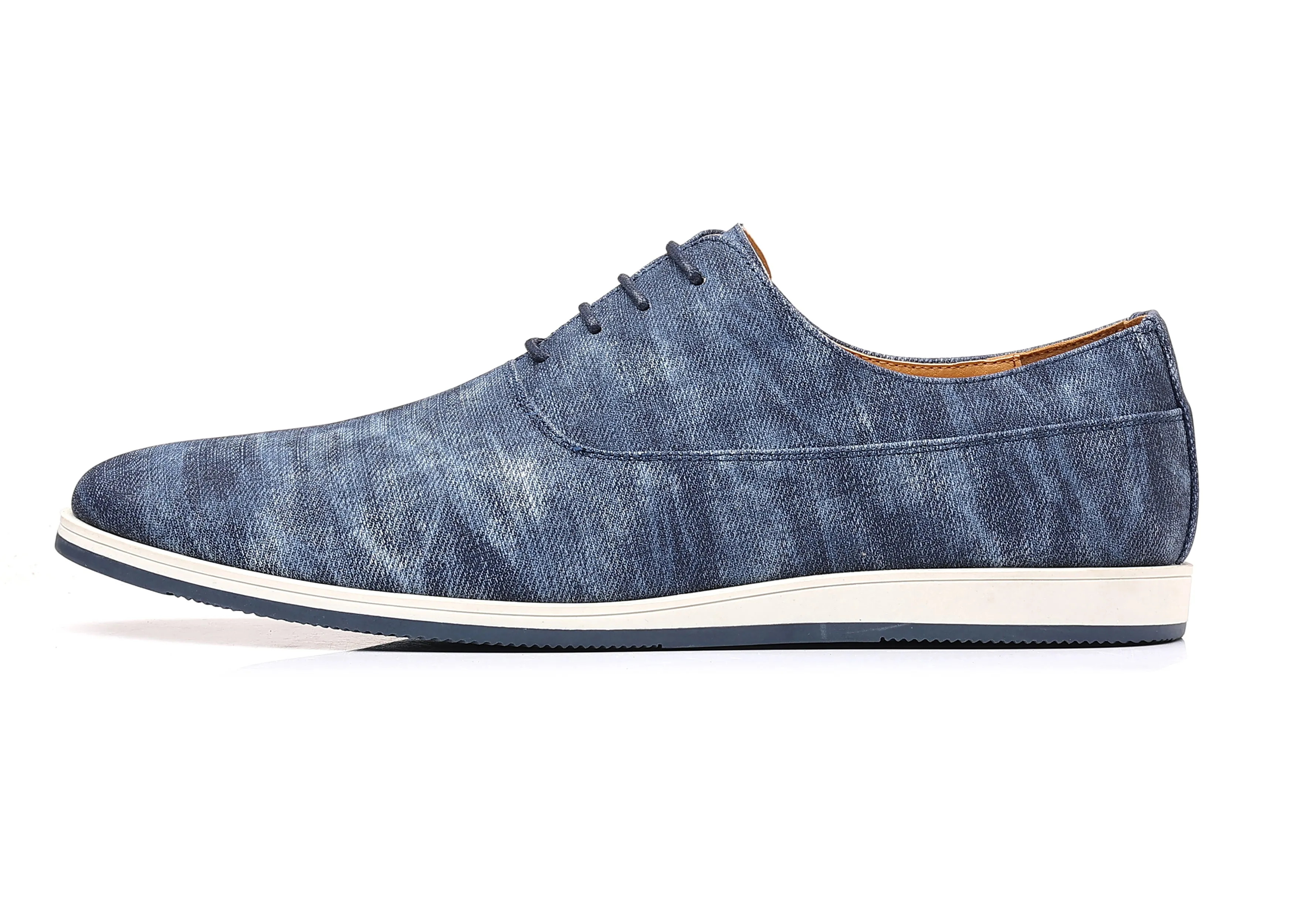 Men's Plain Toe Denim Oxfords