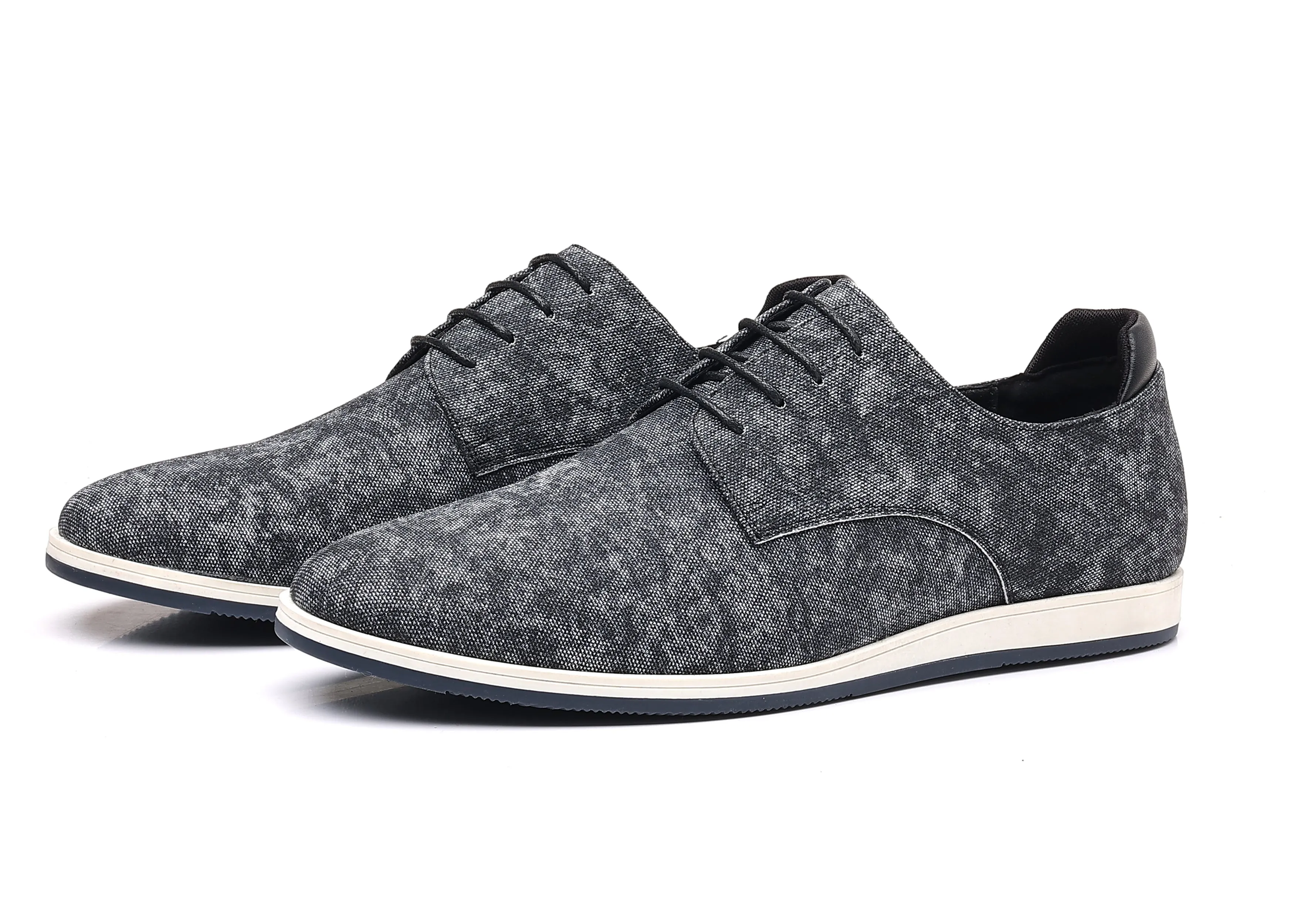 Men's Plain Toe Denim Oxfords