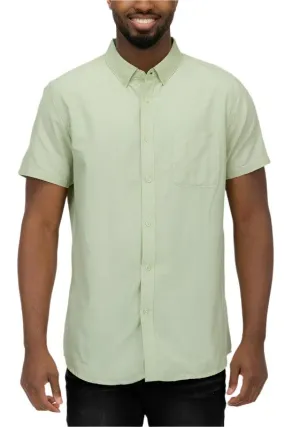 Mens Short Sleeve Pastel Color Casual Shirts