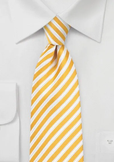 Meyer Lemon Summer Striped Necktie