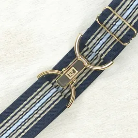 Navy Tan Stripe