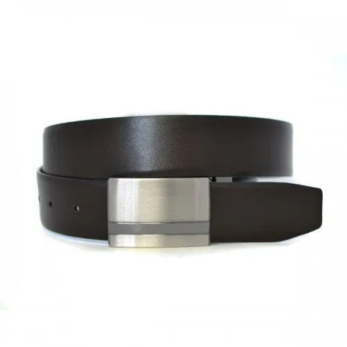 ODRAN - Mens Black Genuine Leather Belt