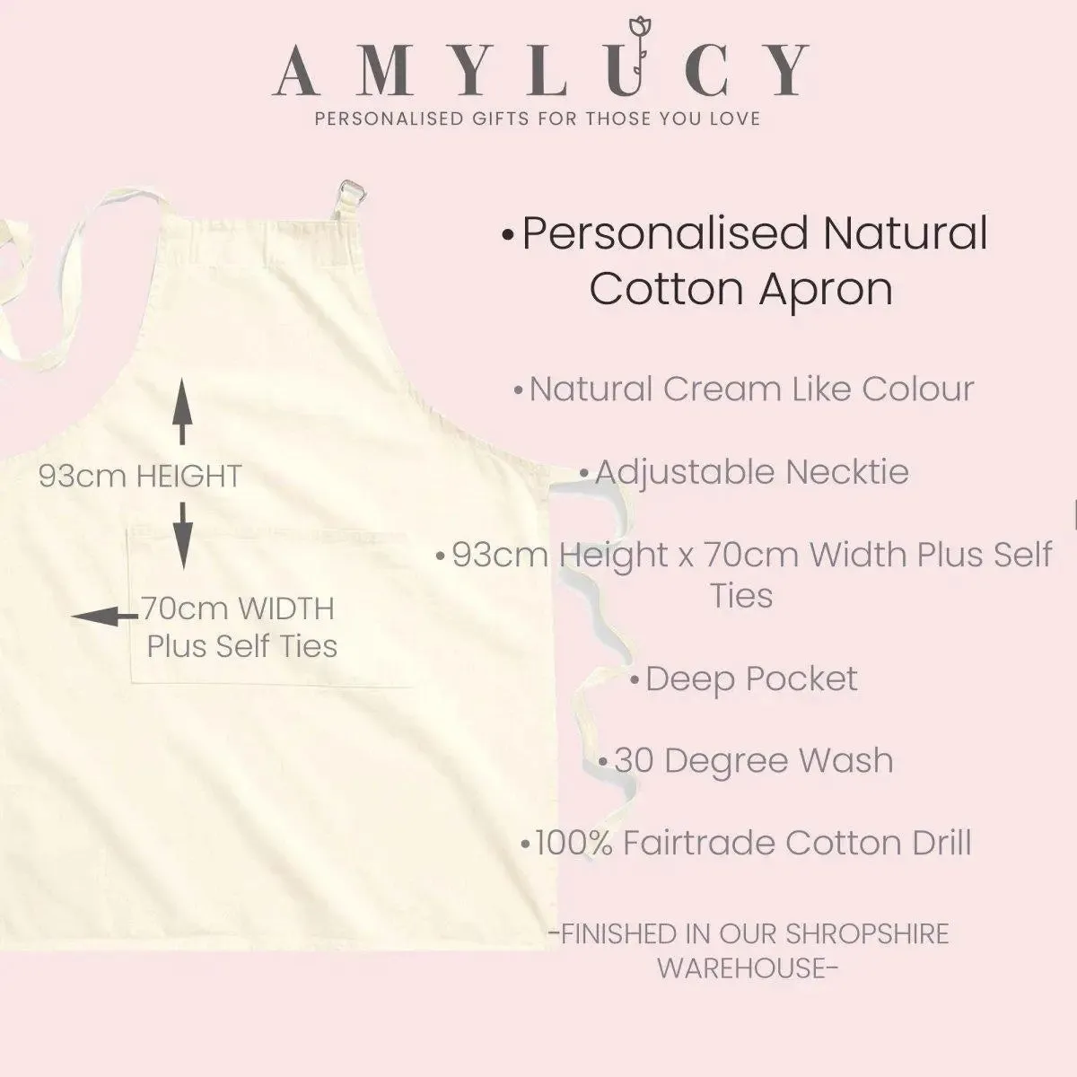 Personalised Apron, Baking Gift Personalized Apron Cooking Gift, Gifts for Her, Full Kitchen Apron, Custom Made Kitchen Apron, Kitchen,