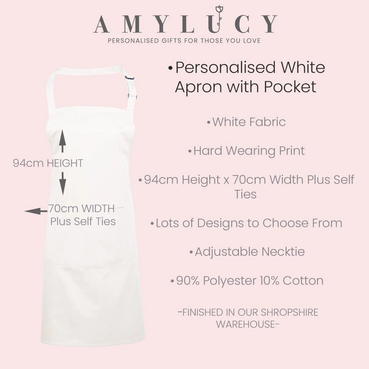 Personalised Christmas Apron, Custom Made Reindeer Aprons, Personalised Christmas Gifts, Personalised Ladies Apron, Christmas Gifts, Xmas