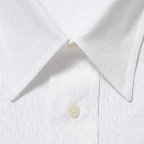 Point Collar Pinpoint French Cuff White - Tailored