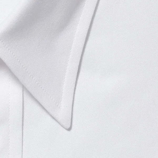 Point Collar Pinpoint French Cuff White - Tailored