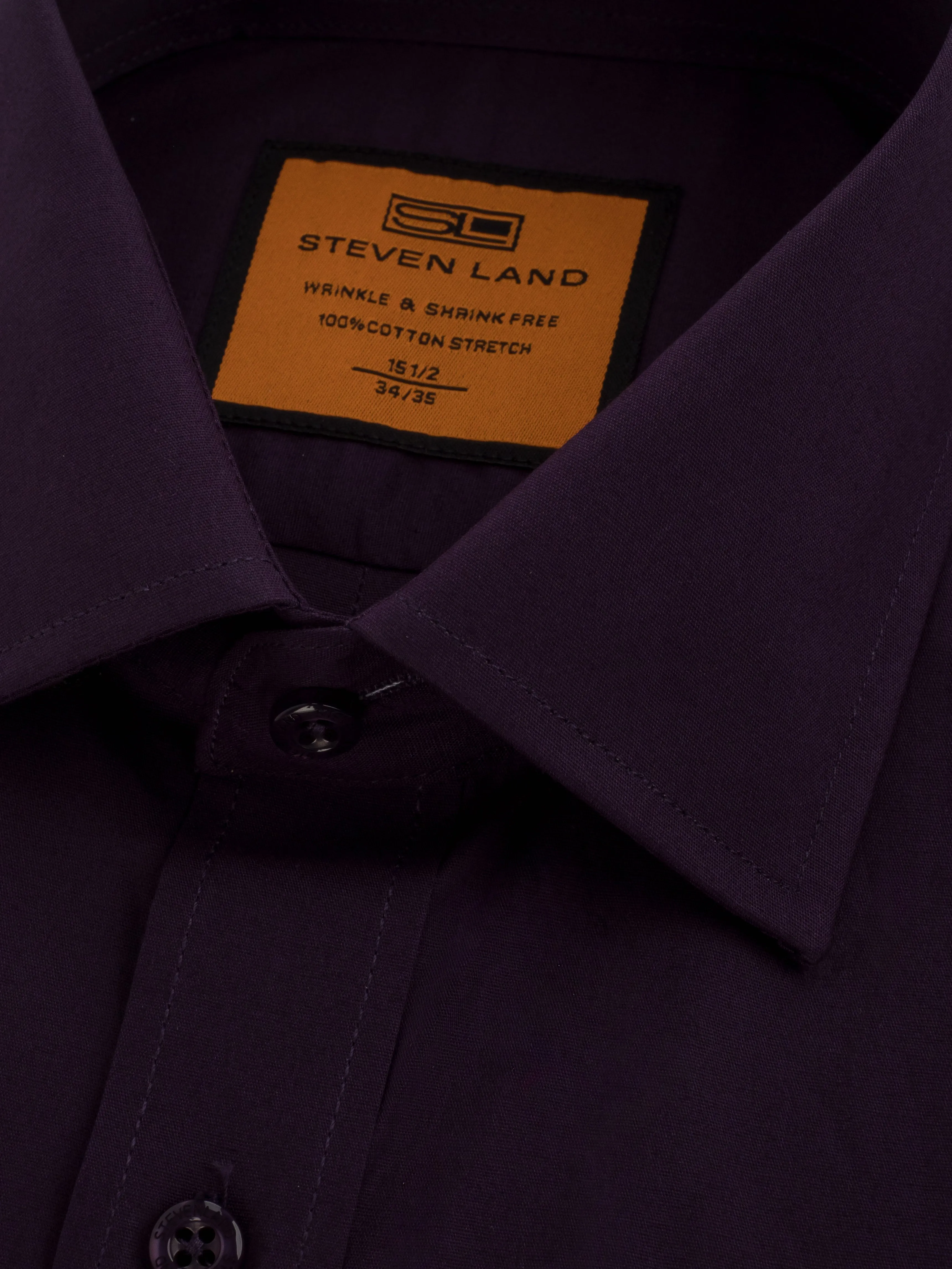 Poplin Dress Shirt | French Cuff | 100% Cotton | Blackberry
