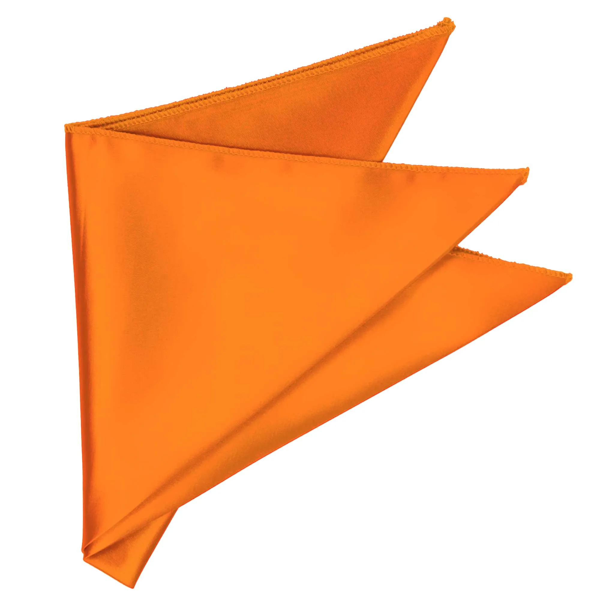 Pumpkin Orange Solid Color Pocket Square