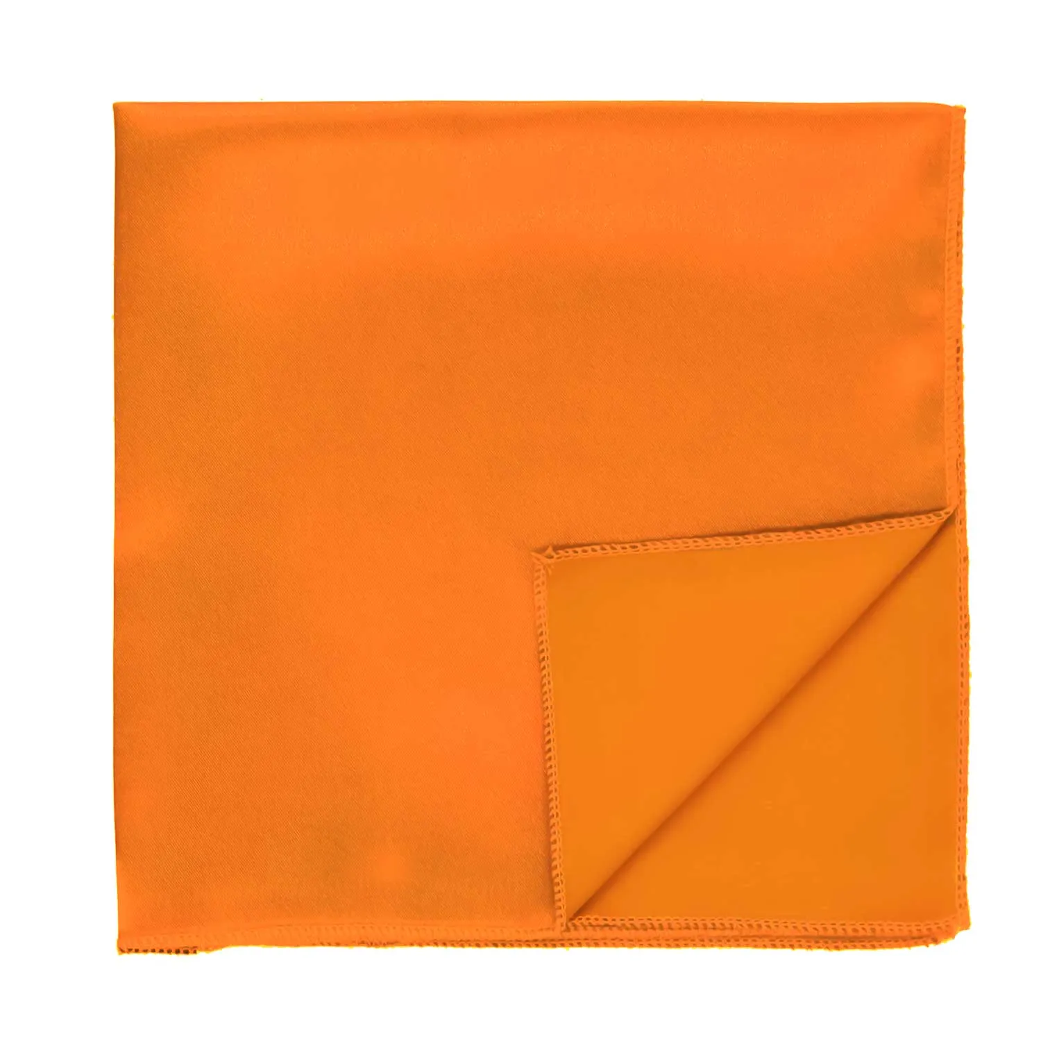 Pumpkin Orange Solid Color Pocket Square