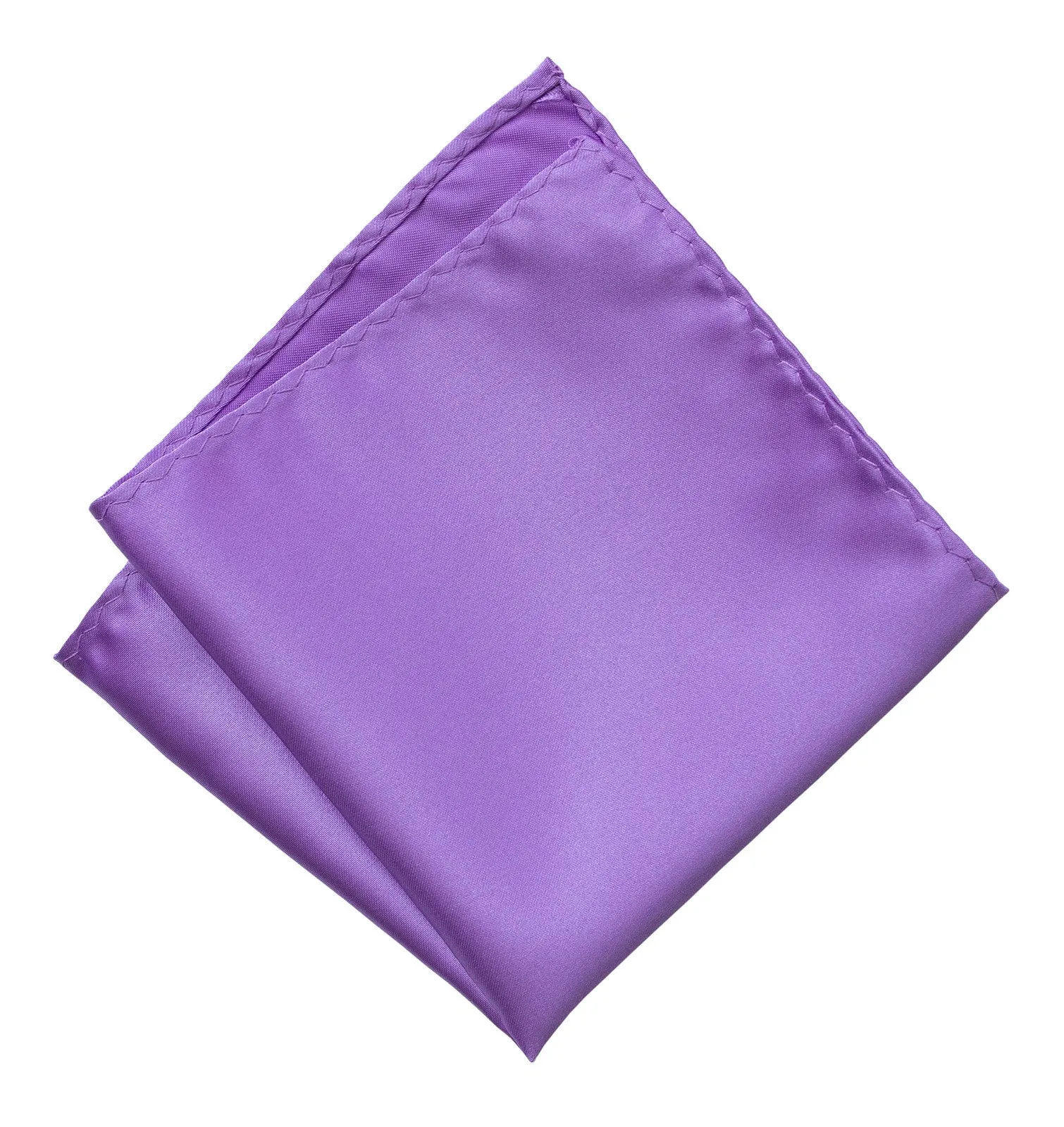 Purple Pocket Square. Solid Color Satin Finish, No Print