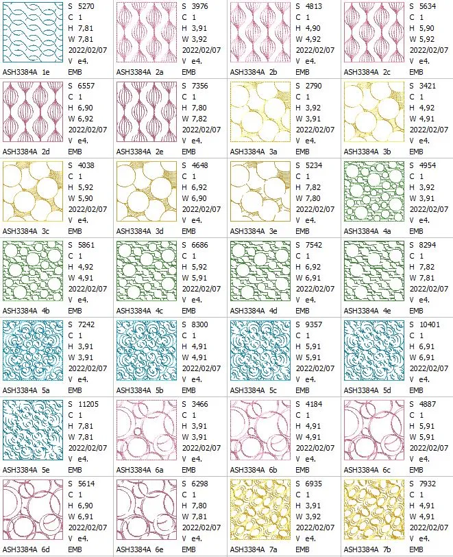 Quilting Bubbles Combo