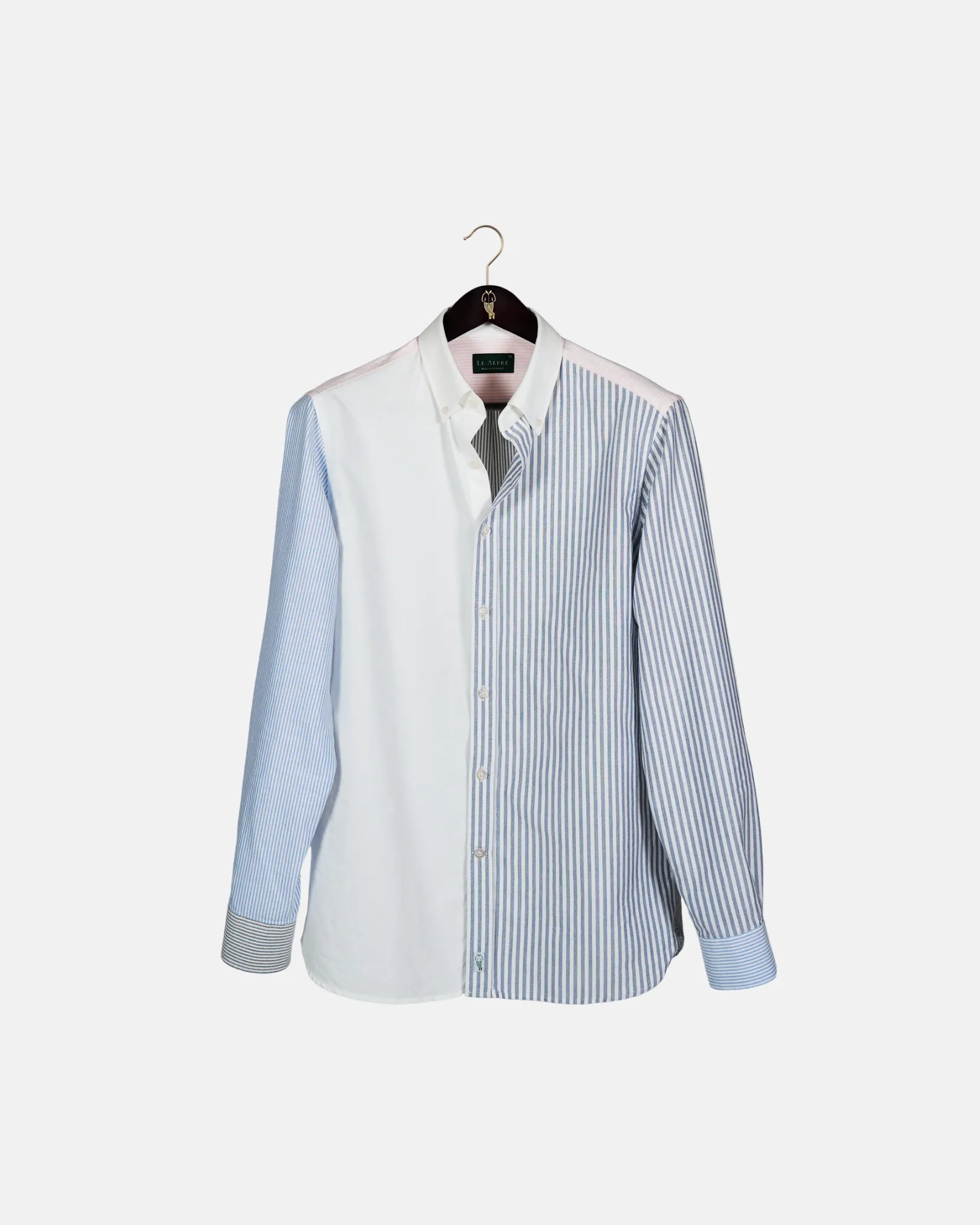 "Le Fun" Striped Oxford Shirt