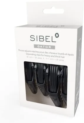 Sibel Gator Clips Black 4 Pack Mixed Sizes