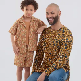 Simplicity 9158 Men's Half Buttoned Shirts Pattern