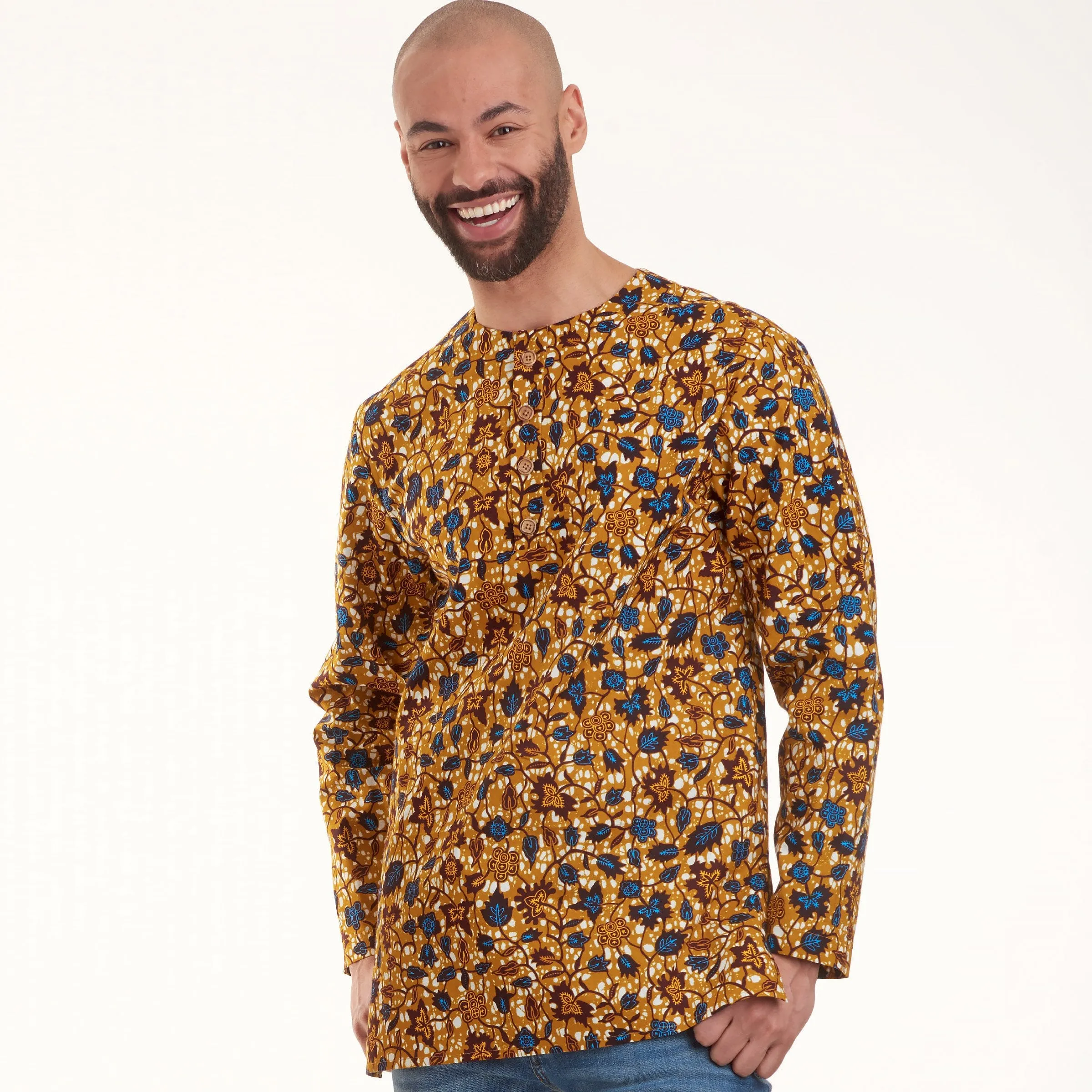 Simplicity 9158 Men's Half Buttoned Shirts Pattern