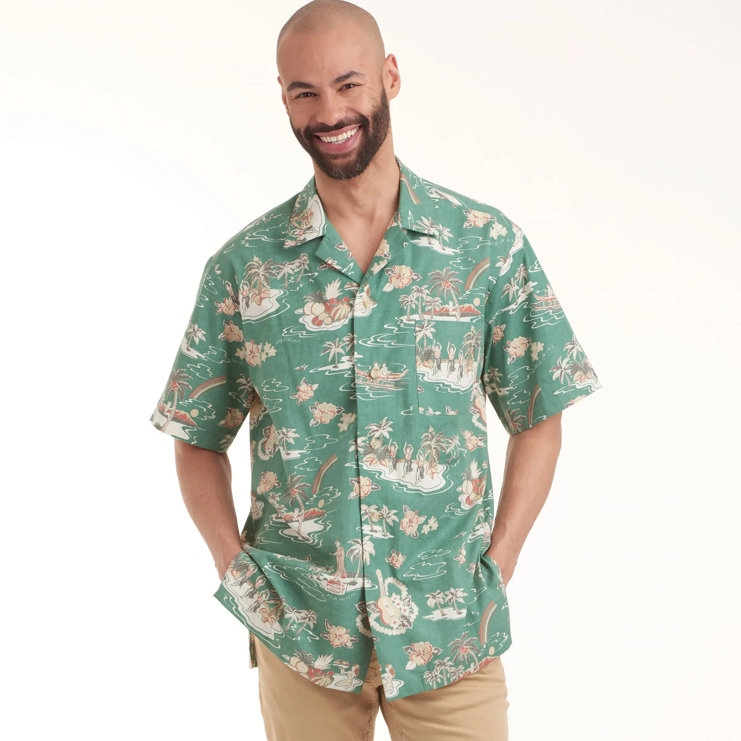 Simplicity Pattern 9157 Men's Open Pointed Collar Shirts