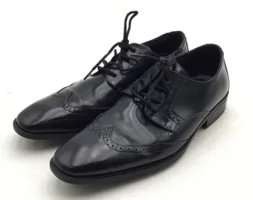 Stacy Adams Men's Adler Black Leather Wingtip Oxford Dress Shoes - Size 8M