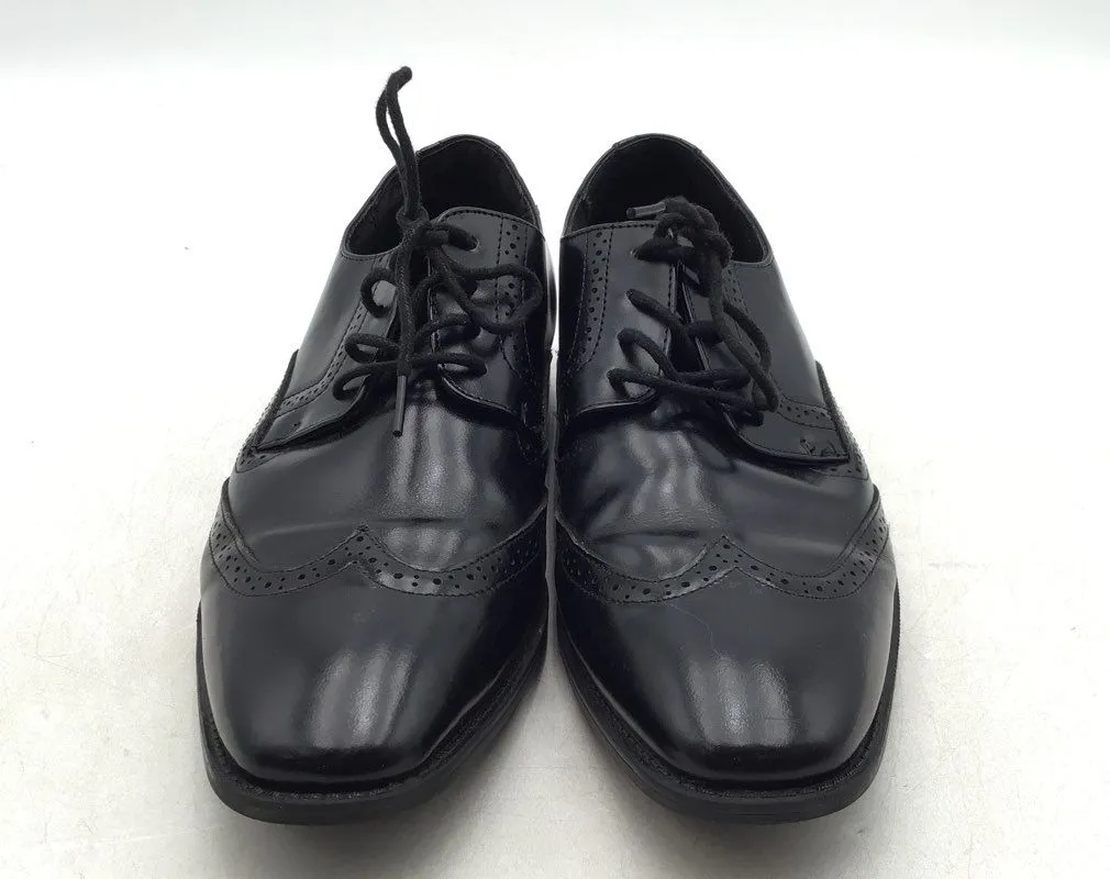 Stacy Adams Men's Adler Black Leather Wingtip Oxford Dress Shoes - Size 8M