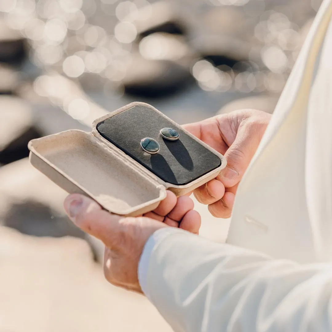 Sterling Silver Atlas Cufflinks - Bring Your Own Stone