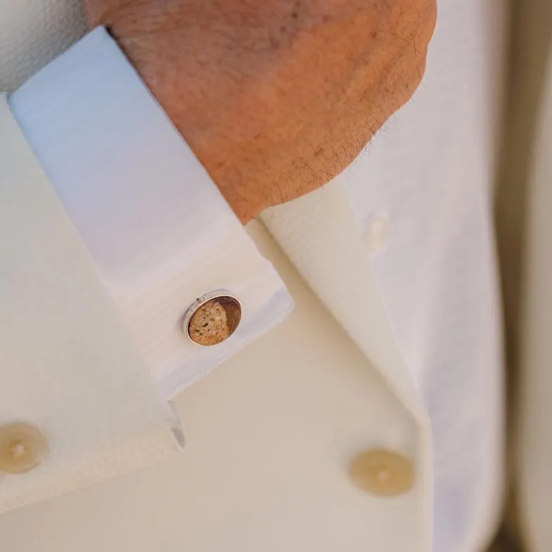 Sterling Silver Atlas Cufflinks - Bring Your Own Stone
