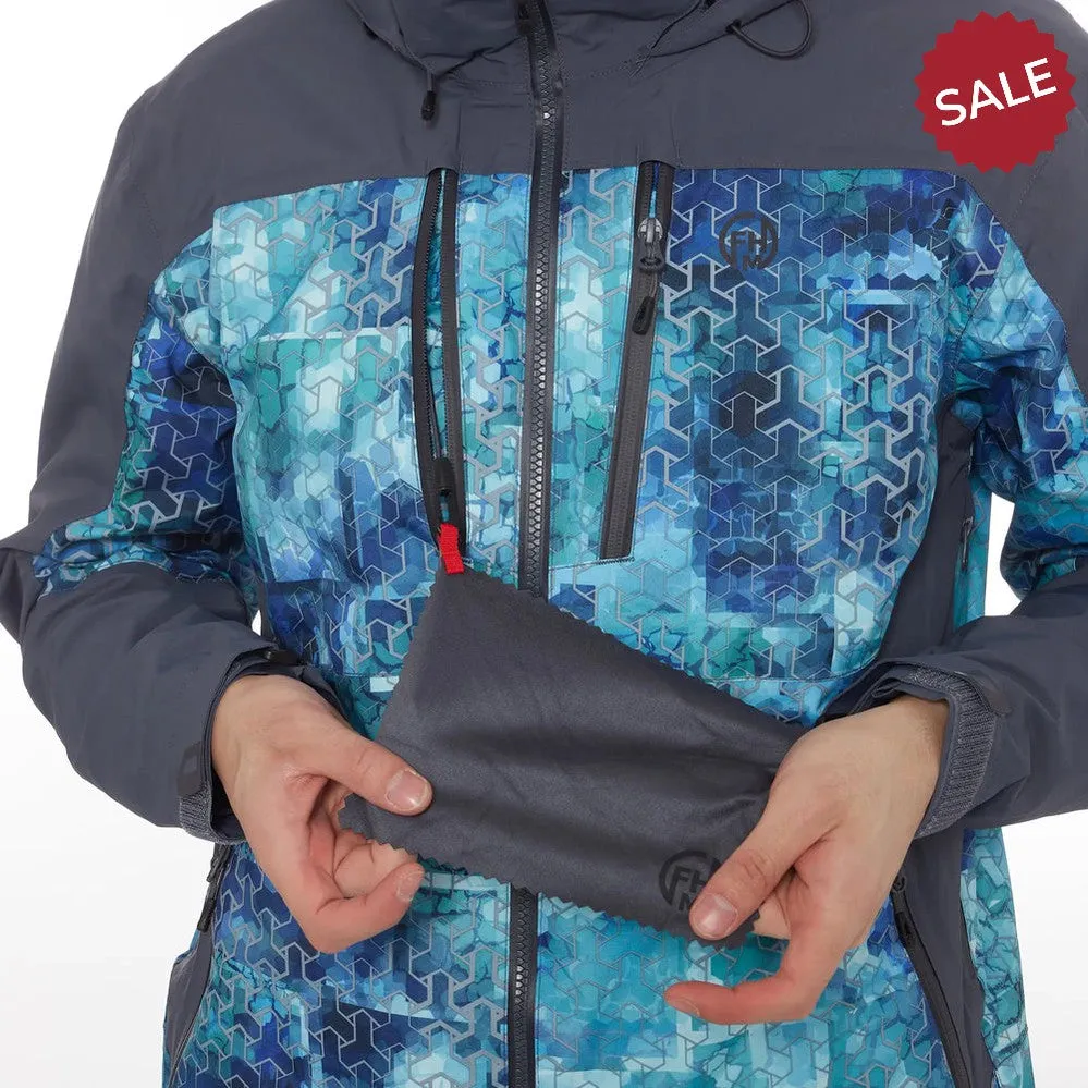 Suit FHM Gale (Print Blue Jacket & Grey Pants) 3XL