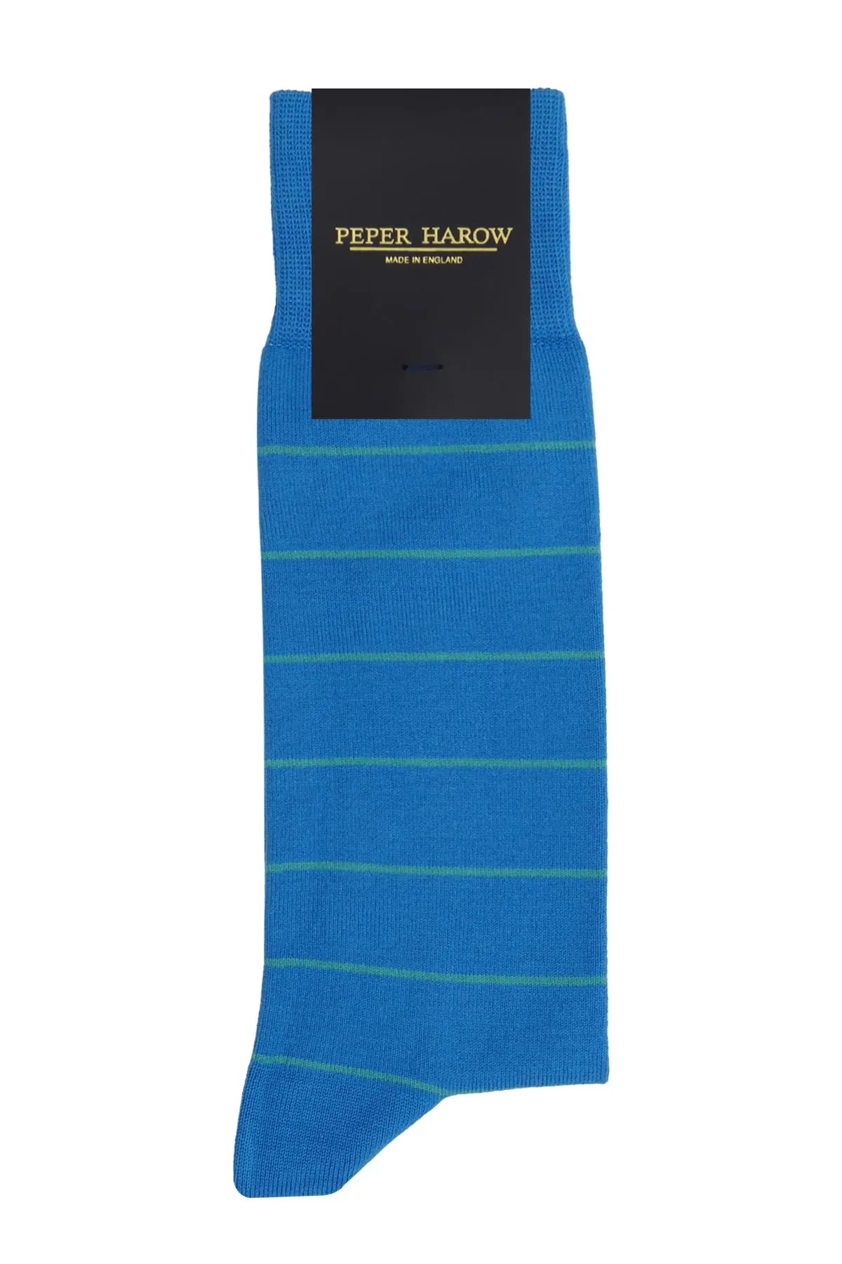 Thin Stripe Men's Socks - Blue