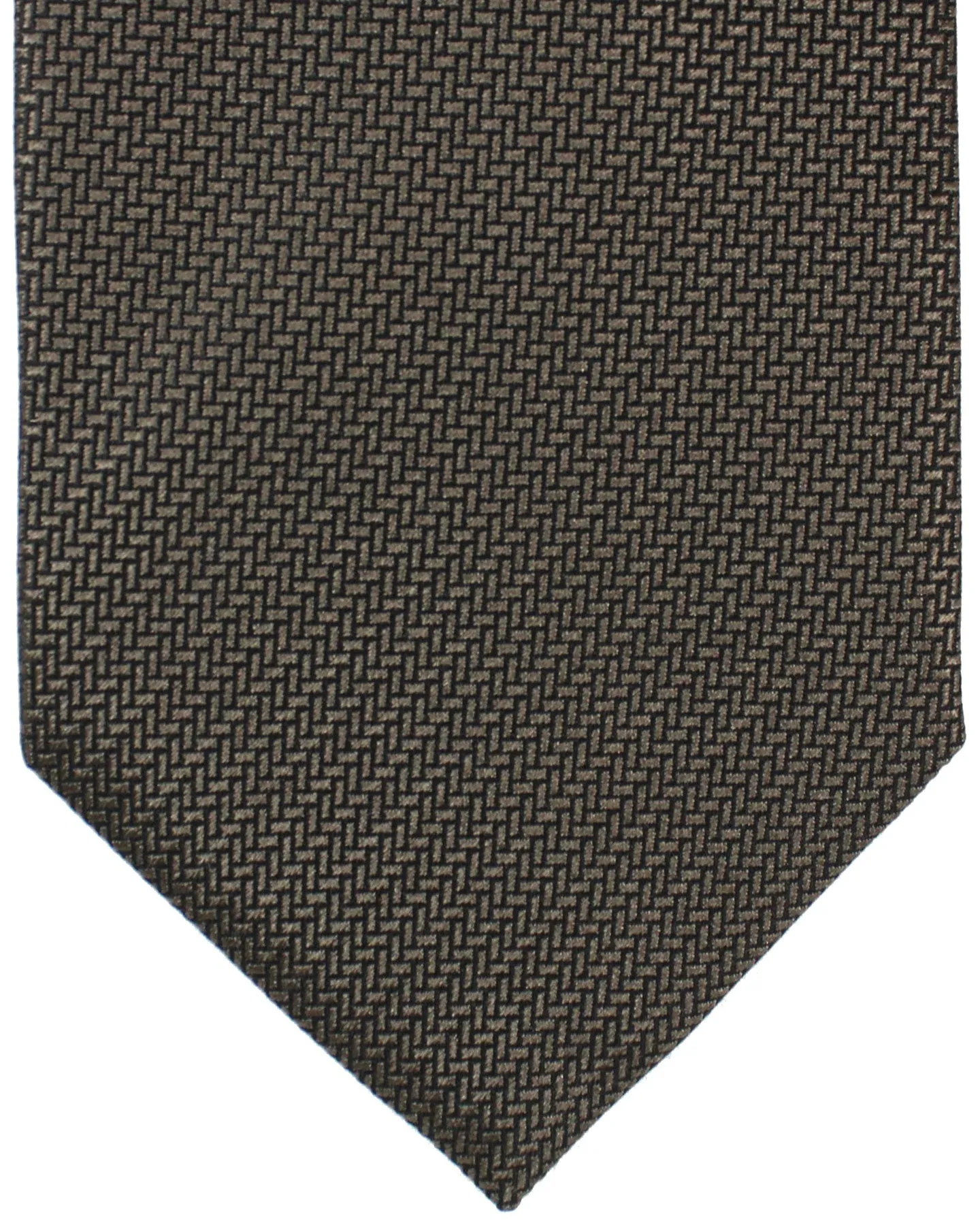 Tom Ford Silk Tie Taupe Design - Wide Necktie