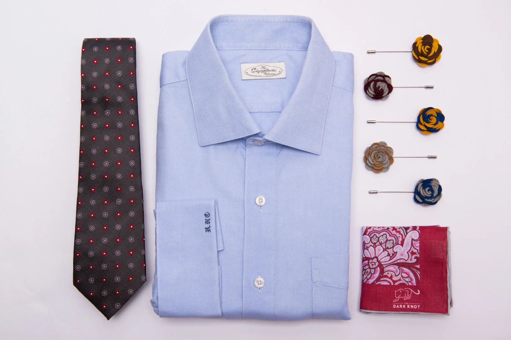 Two Ties and One Pocket Square Starter Kit