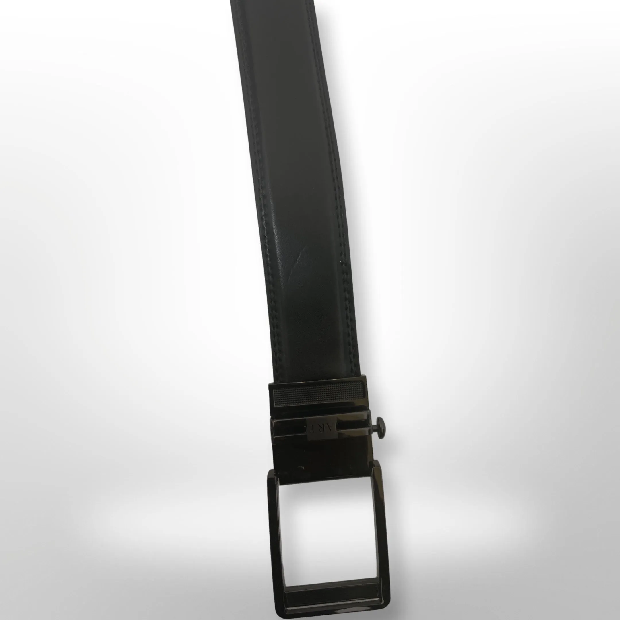 Vintage brown leather mens belt