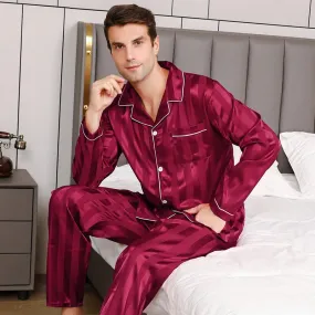 WIAOFELLAS  -  Men's pajamas long sleeves summer ice beautiful home clothes men's spring and autumn casual thin cardigan can wear out two suits