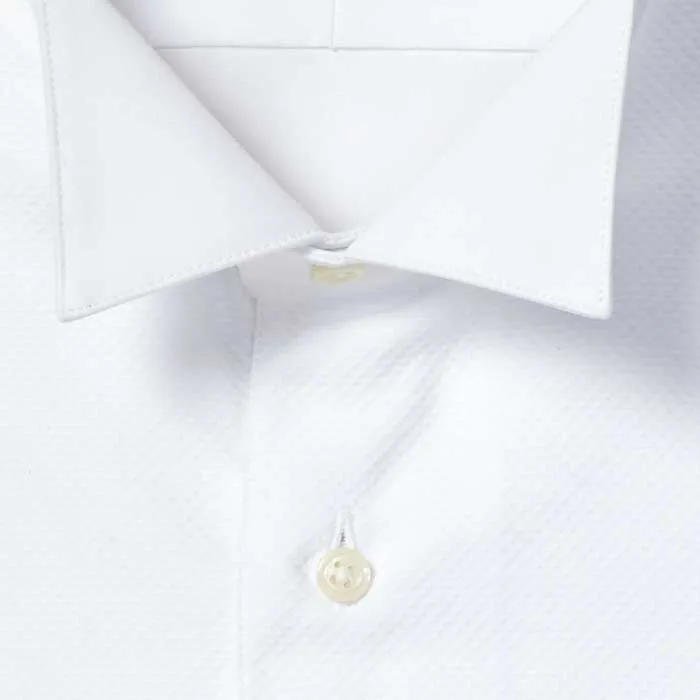 Wing Collar Pique Bib Tuxedo Shirt - Tailored