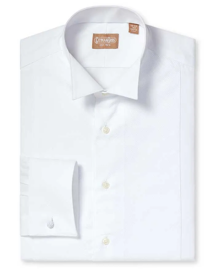 Wing Collar Pique Bib Tuxedo Shirt - Tailored